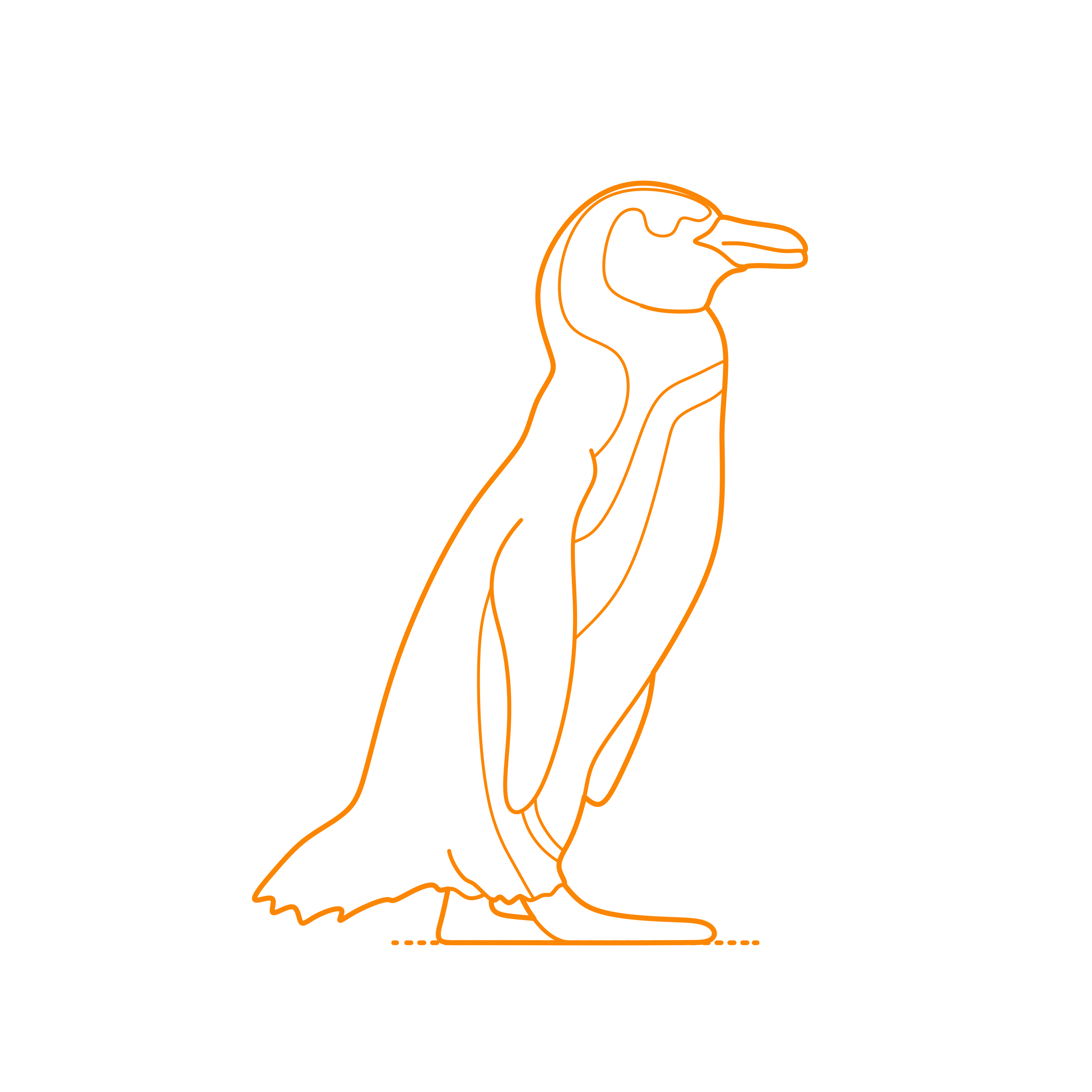 Animals Penguins African Penguin Silhouette Svg Vector Free Vectors